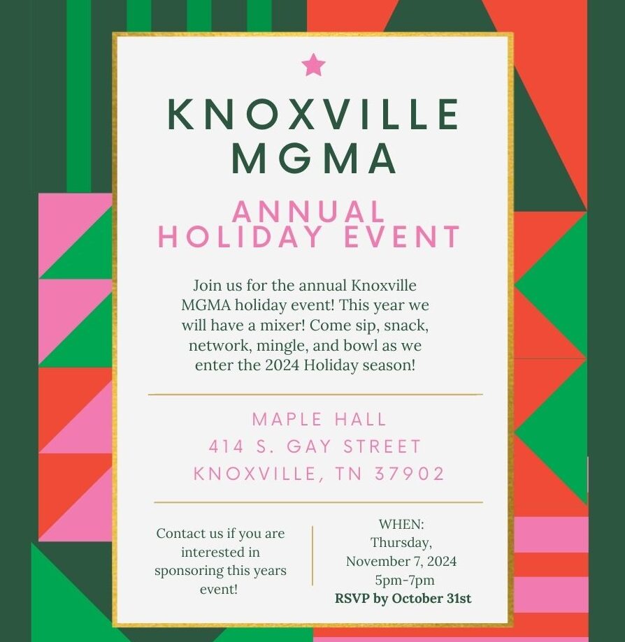 Knoxville MGMA Holiday Mixer Invitation Socials e1729084854980